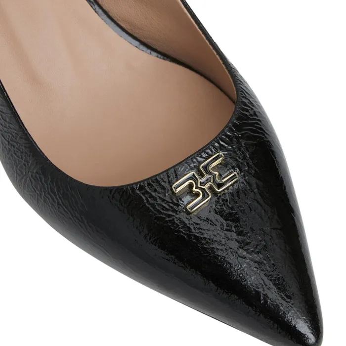 FIONA Slingback Pump BLACK CRINKLE PATENT Women Bruno Magli Heels