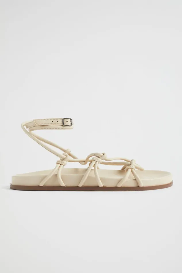 Flats Woman Seed Heritage Mya Knot Sandal Stone