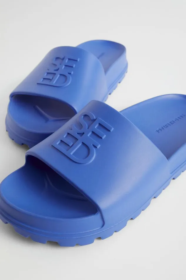 Flats Woman Seed Heritage Quad Logo Slide Deep Ocean