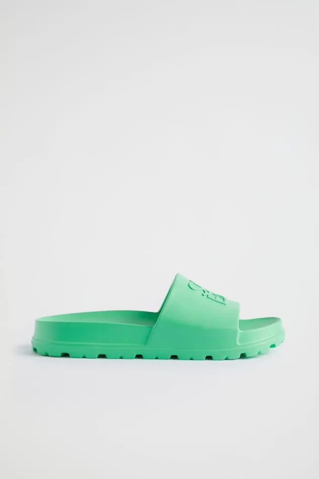 Flats Woman Seed Heritage Quad Logo Slide Key Lime