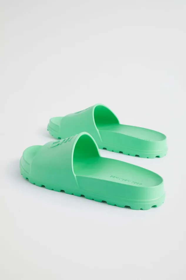 Flats Woman Seed Heritage Quad Logo Slide Key Lime
