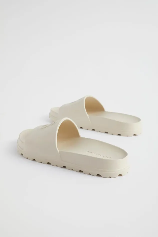 Flats Woman Seed Heritage Quad Logo Slide Sand