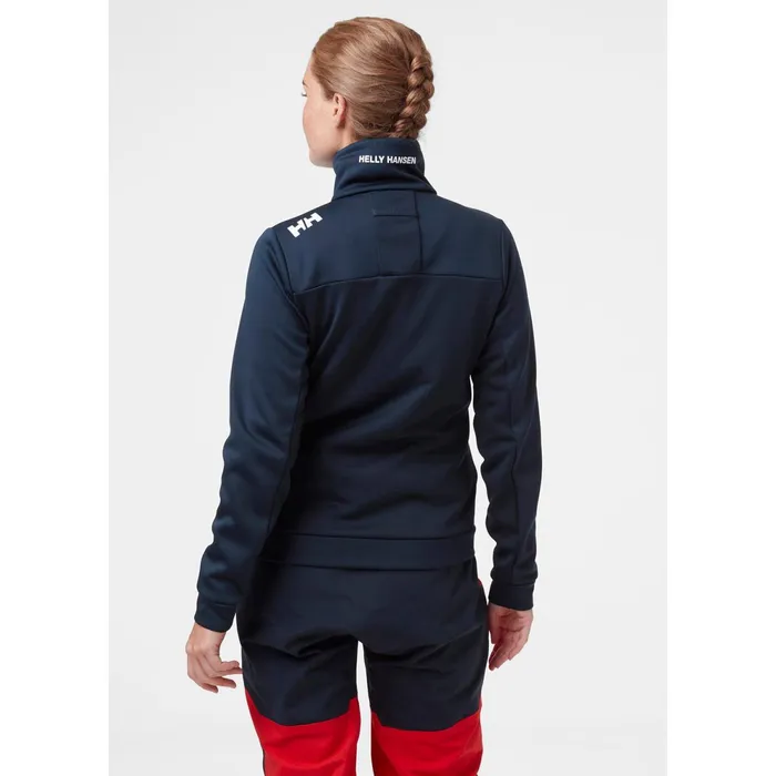 Fleece Women Helly Hansen W CREW FLEECE JACKET 597 Navy