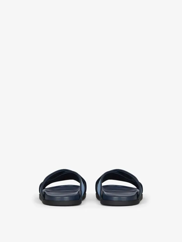 G Plage Flat Sandals In Denim Denim Blue Men Givenchy Slides and Sandals