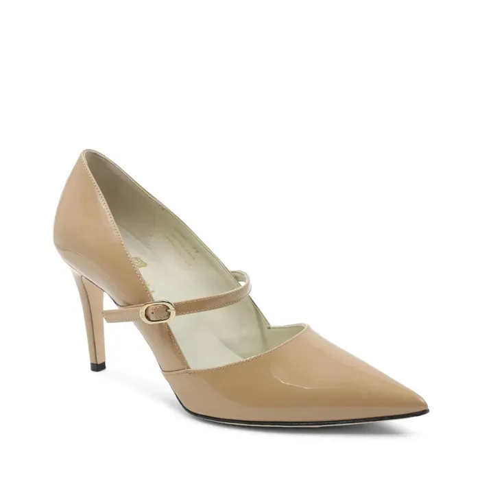Gemma MaryJane Leather Pump 8211 Honey Patent Women Bruno Magli Heels