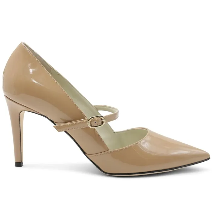 Gemma MaryJane Leather Pump 8211 Honey Patent Women Bruno Magli Heels