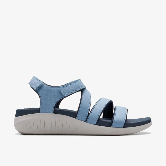 Glide Hi Ella Denim Women Clarks Sandals and Flip Flops