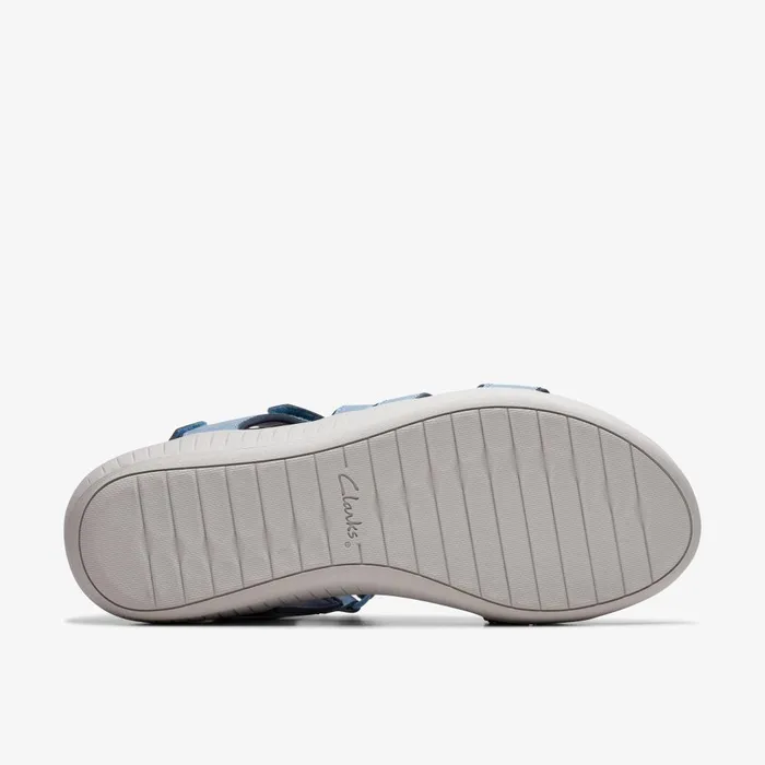 Glide Hi Ella Denim Women Clarks Sandals and Flip Flops