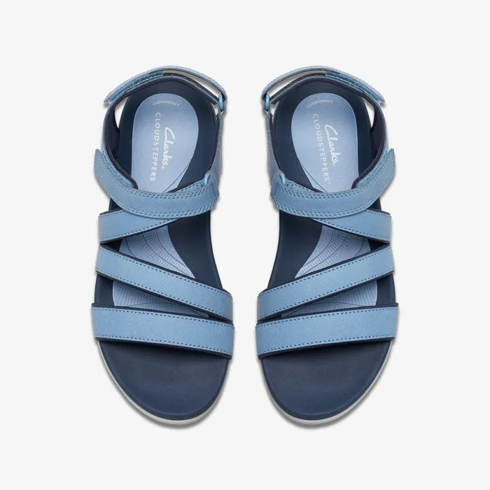 Glide Hi Ella Denim Women Clarks Sandals and Flip Flops