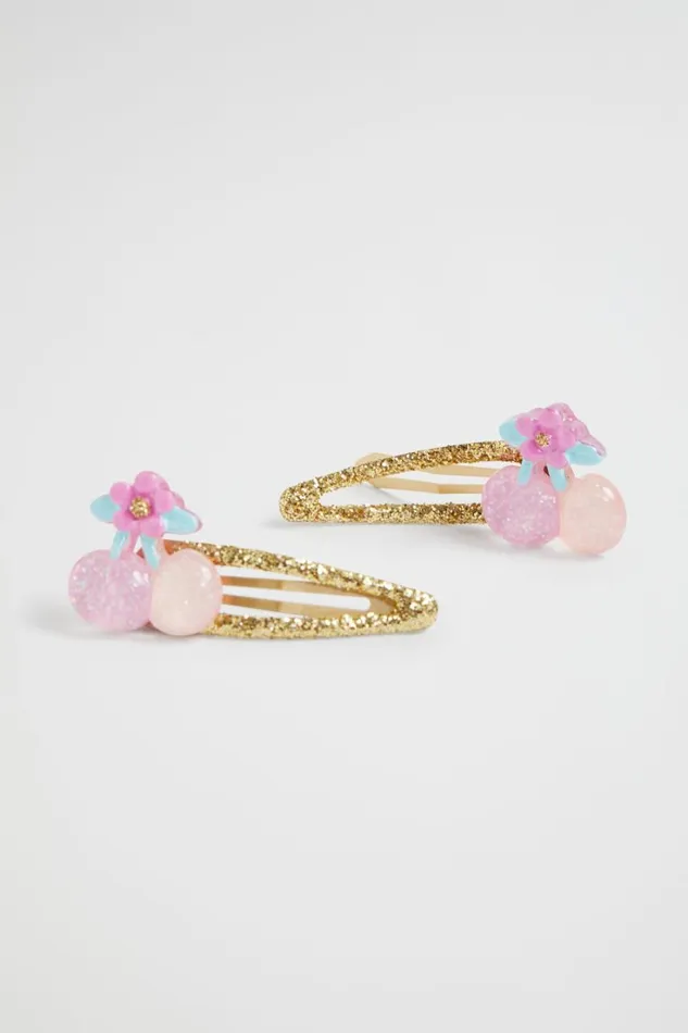Hair Accessories Girl Seed Heritage Cherry And Flower Snaps Multi