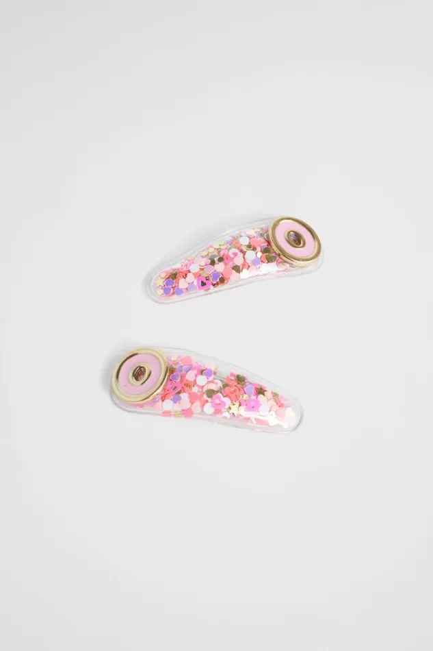 Hair Accessories Girl Seed Heritage Initial Confetti Snaps O