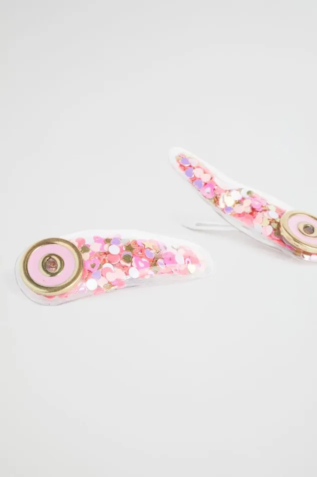 Hair Accessories Girl Seed Heritage Initial Confetti Snaps O