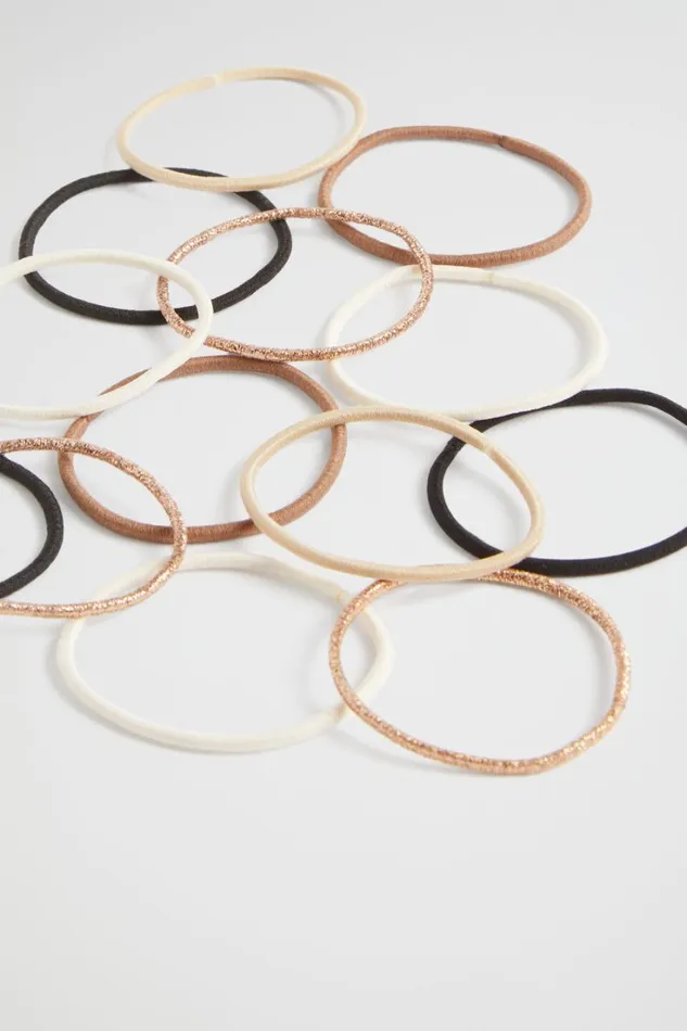Hair Accessories Woman Seed Heritage Skinny Hair Tie Pack Brown