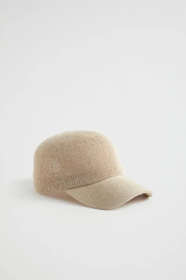 Hats and Gloves Woman Seed Heritage Textured Cap Soft Wheat