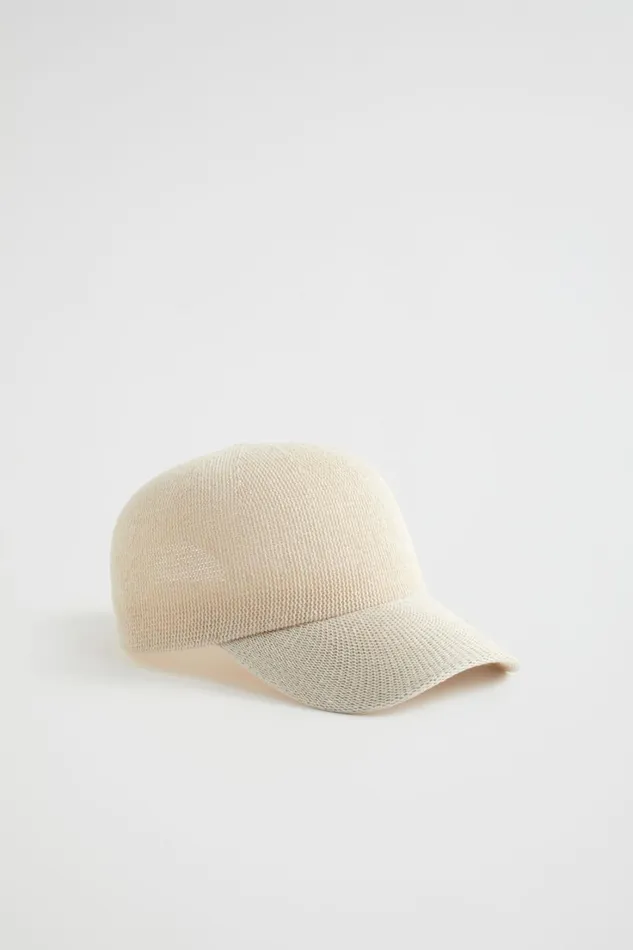 Hats and Gloves Woman Seed Heritage Textured Cap Stone