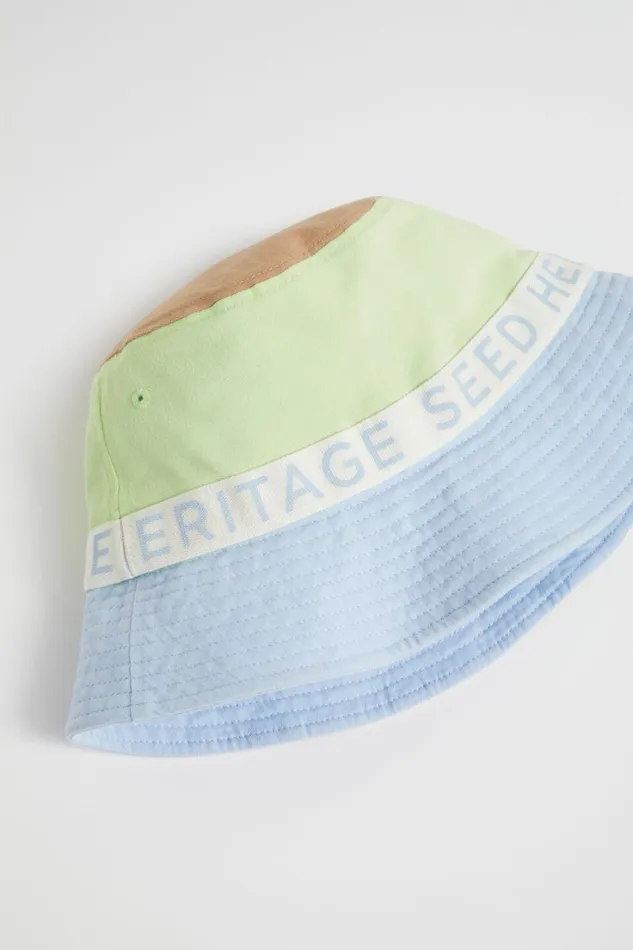 Hats Beanies and Caps Boy Seed Heritage Heritage Colour Block Bucket Hat Multi