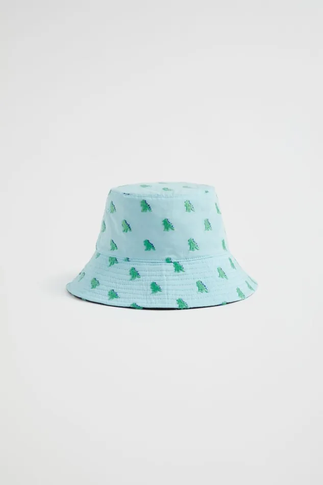 Hats Beanies and Caps Boy Seed Heritage Reversible Dino Emb Bucket Hat Multi