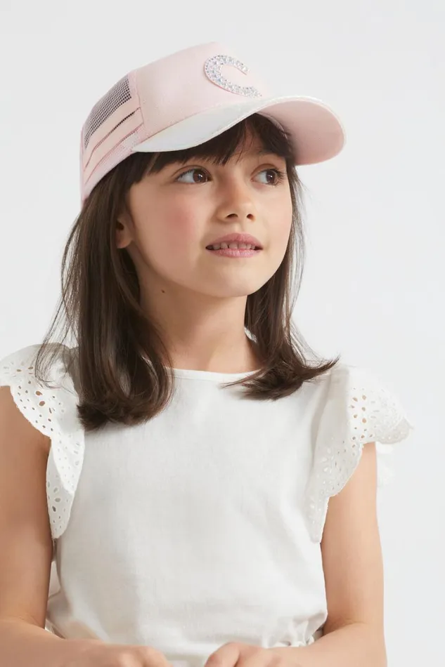 Hats Beanies and Caps Girl Seed Heritage Jewel Initial Cap M