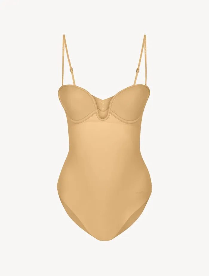 Hazelcoloured Underwired Padded Ubra Bodysuit Lingerie La Perla Bodysuits and Bustiers