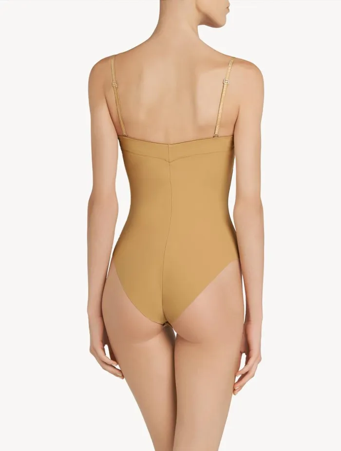 Hazelcoloured Underwired Padded Ubra Bodysuit Lingerie La Perla Bodysuits and Bustiers