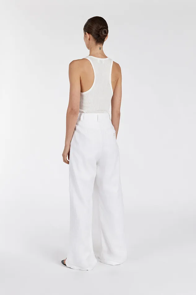 HOLDEN WHITE LINEN PANT Women DISSH Pants