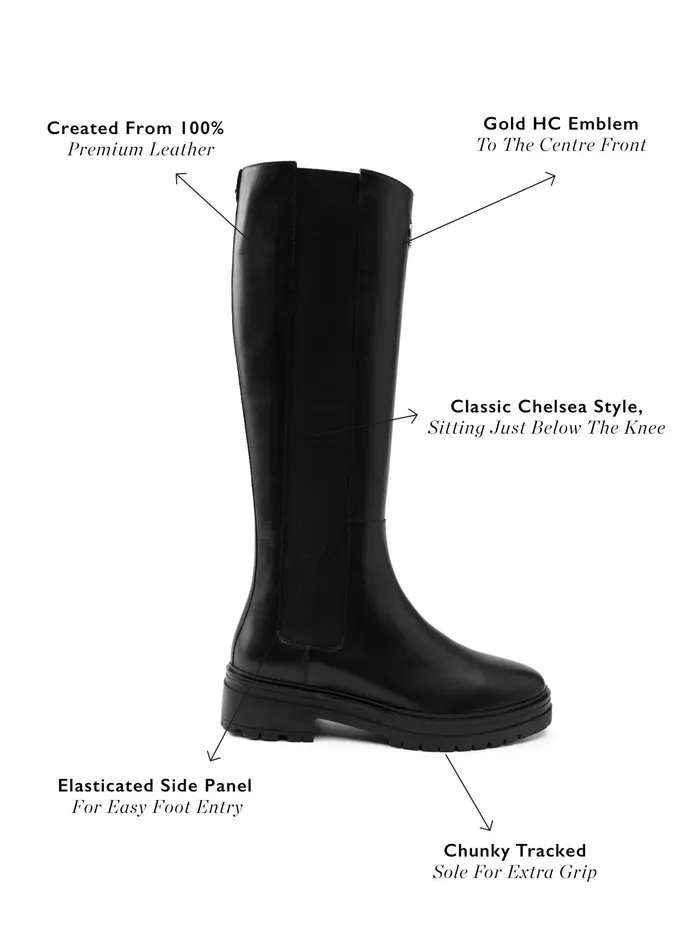 Holland Cooper Astoria Knee Boot Black Women Backpack Holland Cooper Astoria Knee Boot Black Women Backpack