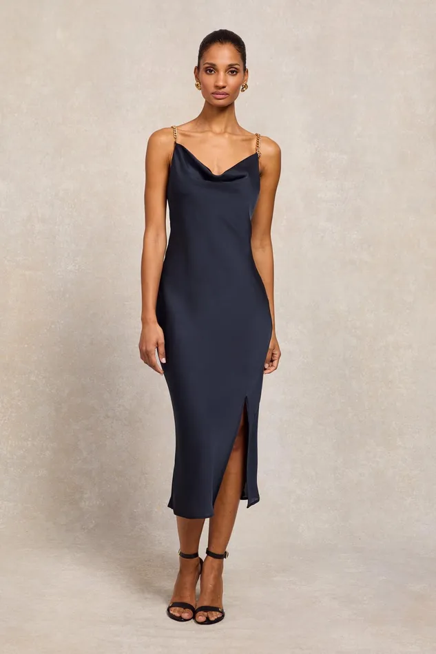 Holland Cooper Aurora Satin Dress Women Dresses