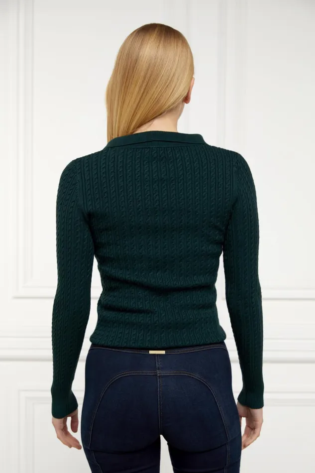 Holland Cooper Ava Knit Deep Emerald Women Knitwear Holland Cooper Ava Knit Deep Emerald Women Knitwear