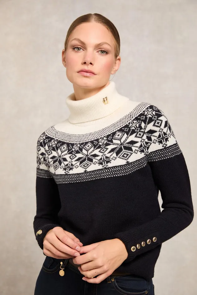 Holland Cooper Beatrice Knit Ink Navy Women Knitwear