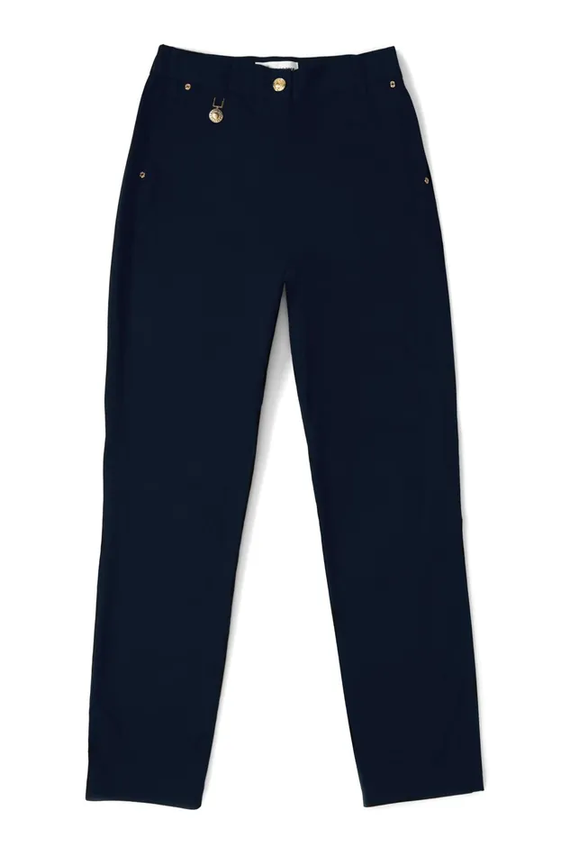 Holland Cooper Bexley Cigarette Trouser Ink Navy Women Trousers Holland Cooper Bexley Cigarette Trouser Ink Navy Women Trousers