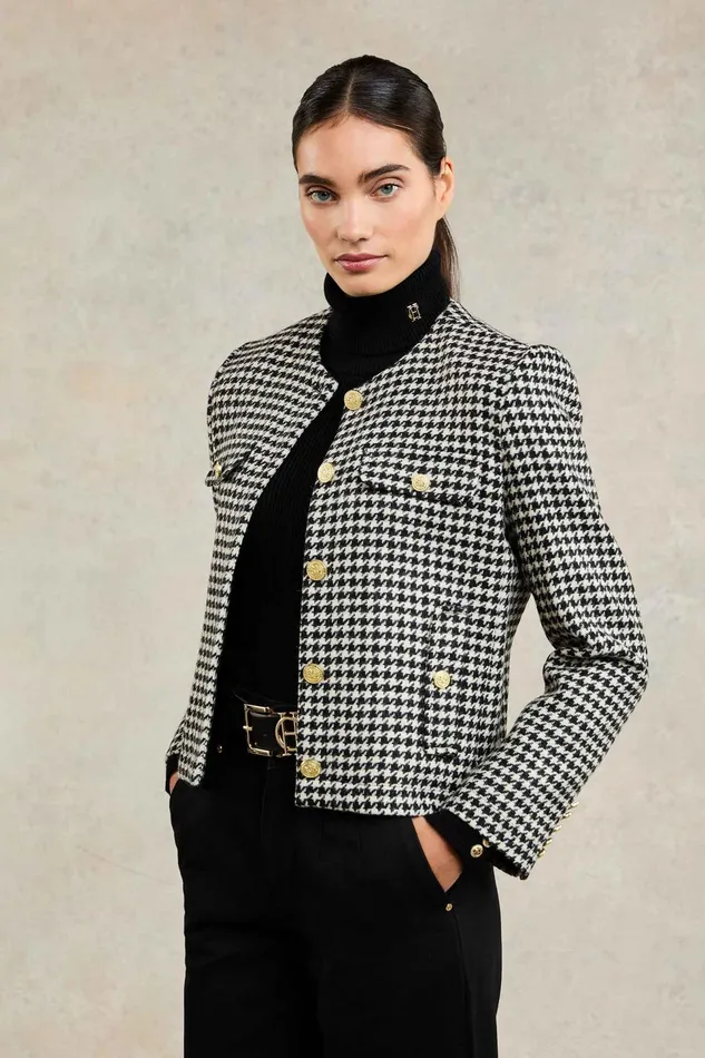 Holland Cooper Chelsea Jacket Houndstooth Women Jackets