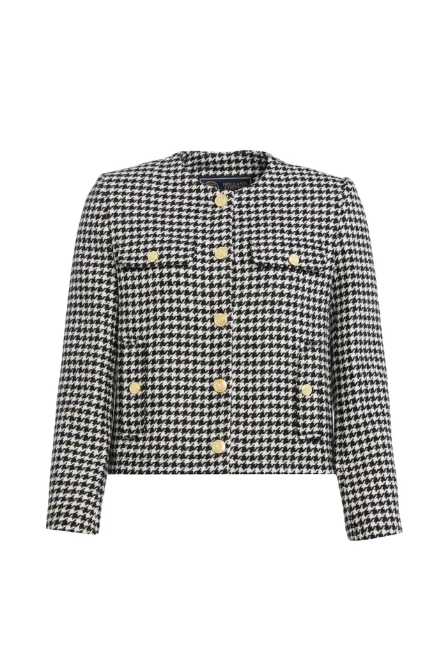 Holland Cooper Chelsea Jacket Houndstooth Women Jackets