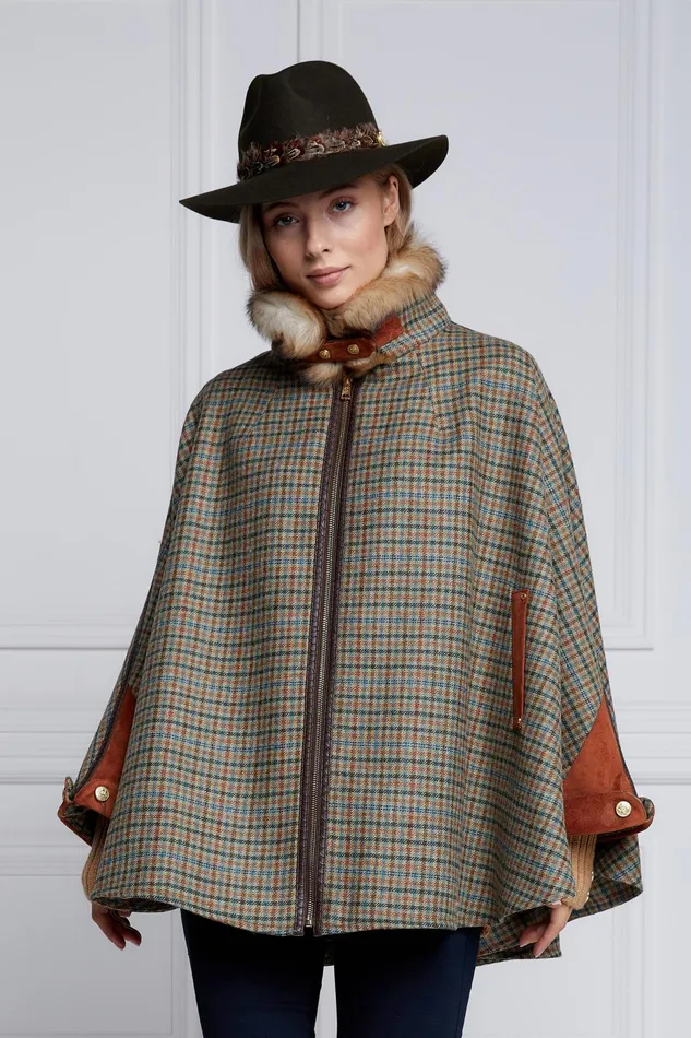 Holland Cooper Chiltern Cape Bredon Tweed Women Tailoring