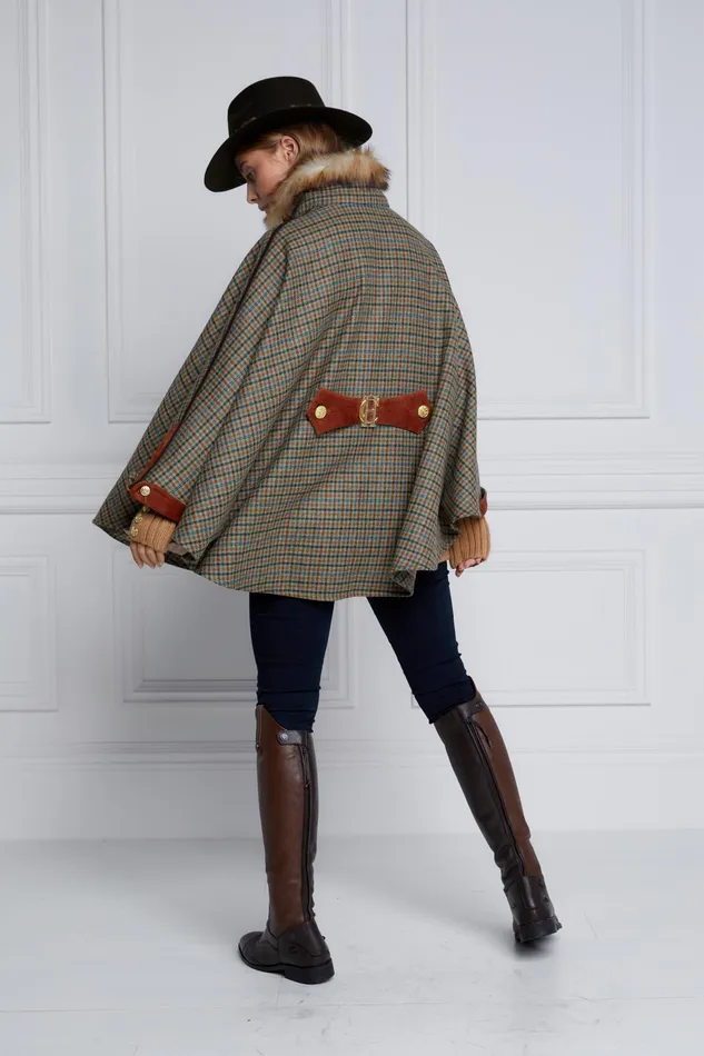 Holland Cooper Chiltern Cape Bredon Tweed Women Tailoring