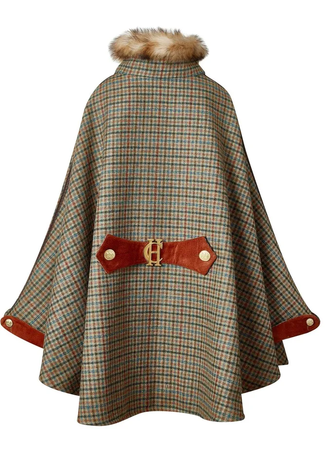 Holland Cooper Chiltern Cape Bredon Tweed Women Tailoring