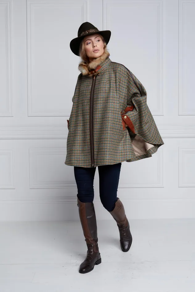 Holland Cooper Chiltern Cape Bredon Tweed Women Tailoring