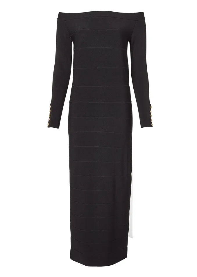 Holland Cooper Christina Bandage Dress Black Women Dresses