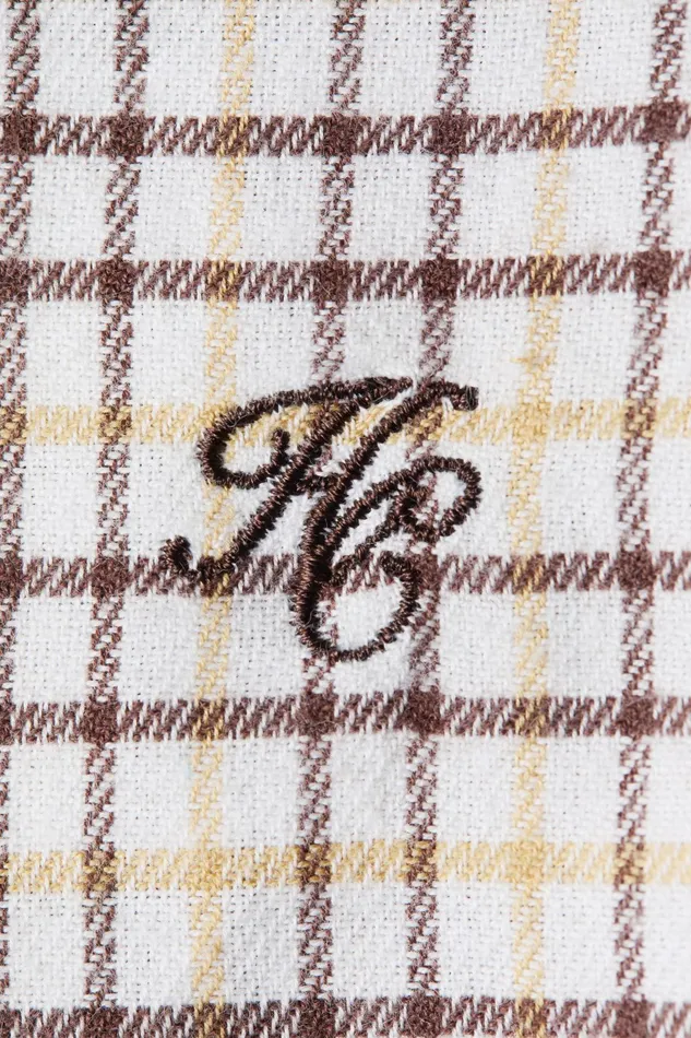 Holland Cooper Classic Button Down Shirt Cheltenham Camel Check Men Shirts