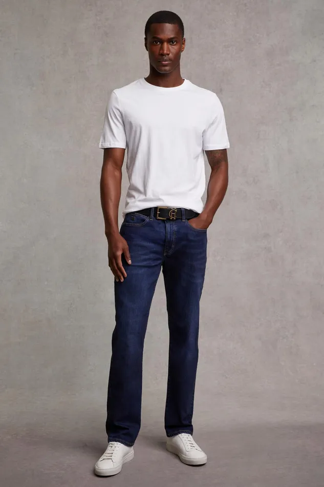 Holland Cooper Classic Straight Jean Washed Indigo Men Jeans
