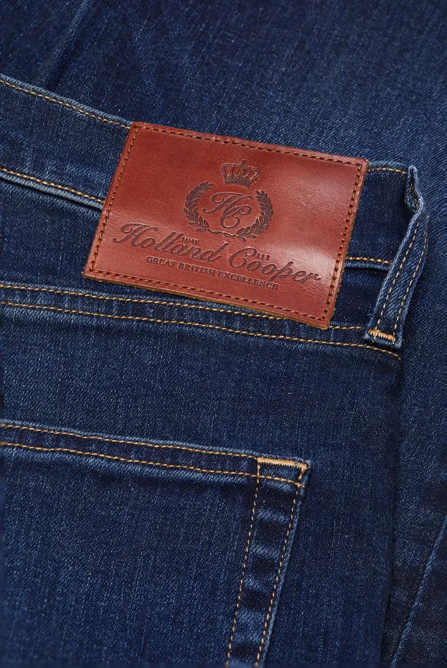 Holland Cooper Classic Straight Jean Washed Indigo Men Jeans