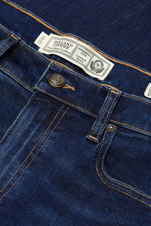 Holland Cooper Classic Straight Jean Washed Indigo Men Jeans