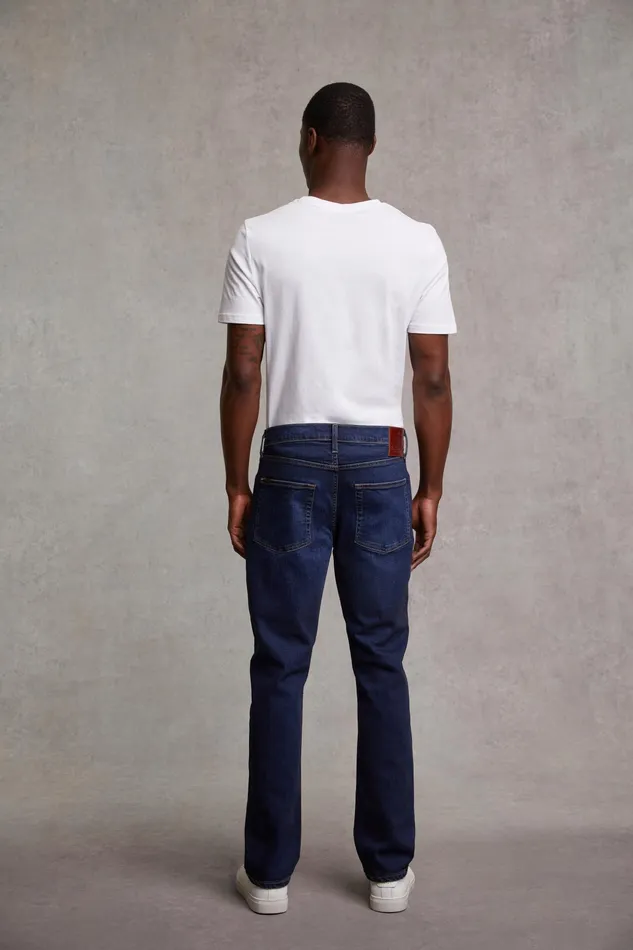 Holland Cooper Classic Straight Jean Washed Indigo Men Jeans
