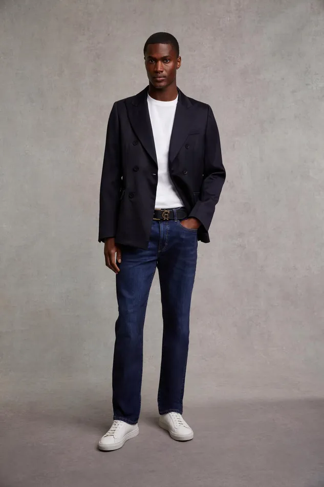 Holland Cooper Classic Straight Jean Washed Indigo Men Jeans
