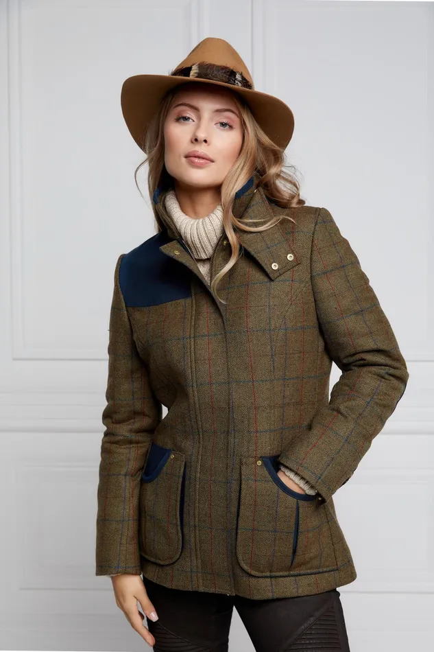 Holland Cooper Country Classic Jacket Glen Green Women Tailoring