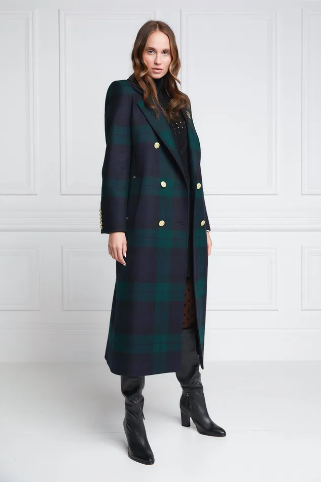 Holland Cooper Double Breasted Coat Blackwatch Women Tailoring