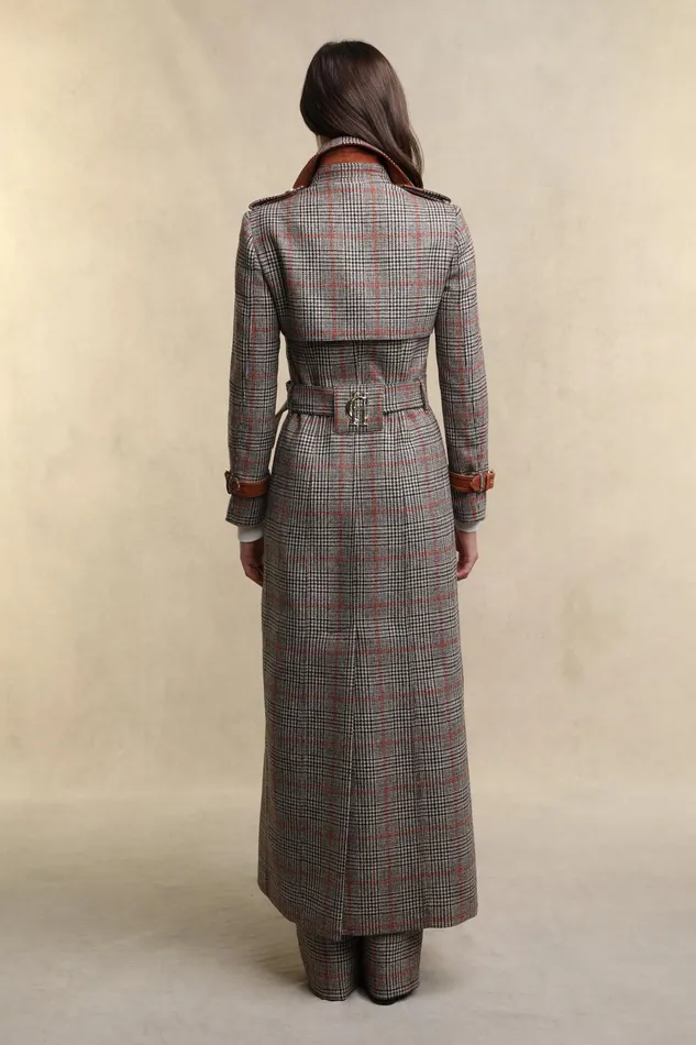 Holland Cooper Full Length Marlborough Trench Coat Orange Windsor Women Trench Coats