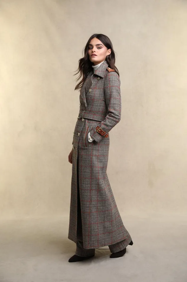 Holland Cooper Full Length Marlborough Trench Coat Orange Windsor Women Trench Coats
