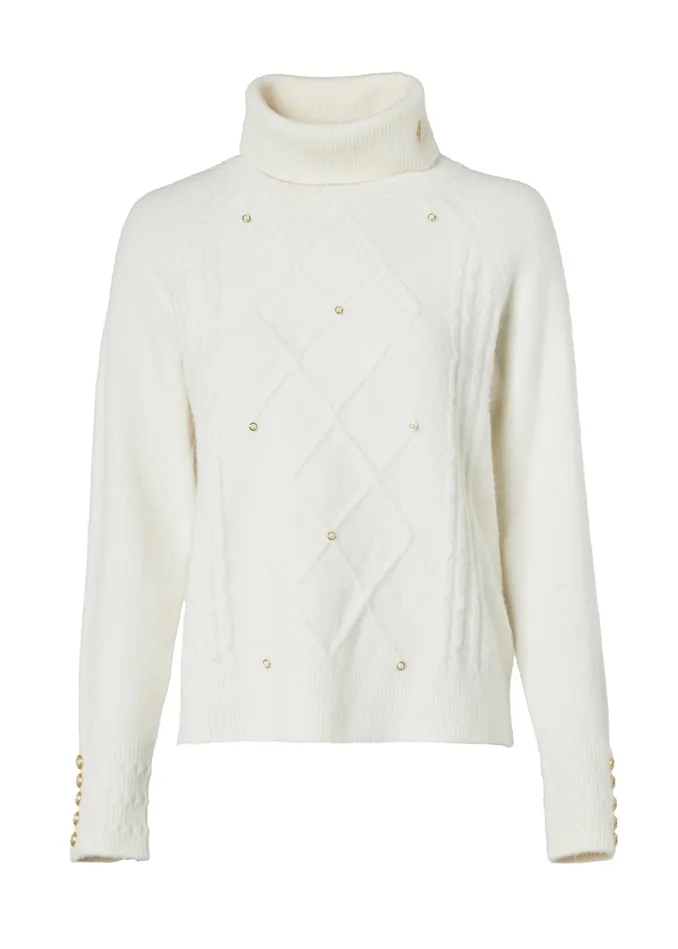 Holland Cooper Harlow Roll Neck Knit Women Knitwear