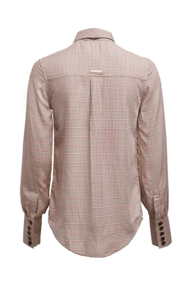 Holland Cooper Heritage Shirt Oatmeal Check Women Shirts and Blouses Holland Cooper Heritage Shirt Oatmeal Check Women Shirts and Blouses