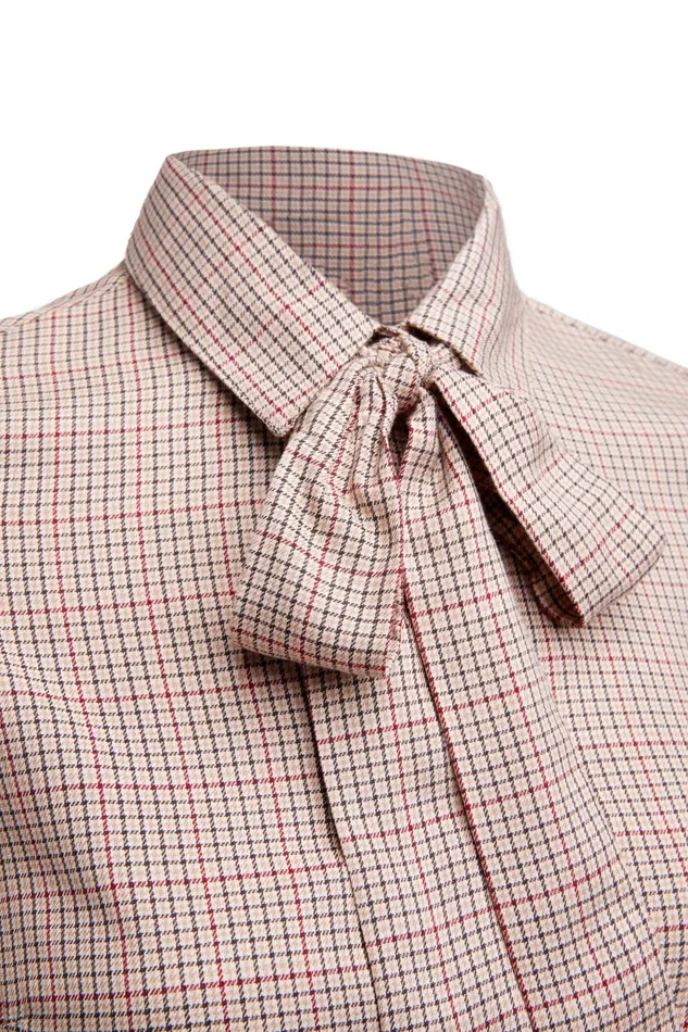 Holland Cooper Heritage Shirt Oatmeal Check Women Shirts and Blouses Holland Cooper Heritage Shirt Oatmeal Check Women Shirts and Blouses